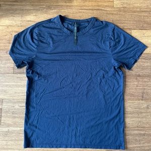Navy Lulu lemon short sleeve active wear tee